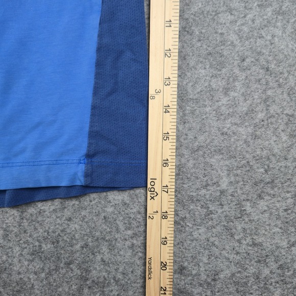 Lululemon Shirt Men's Large Blue Short Sleeve Athletic Performance Running Top - Picture 6 of 8